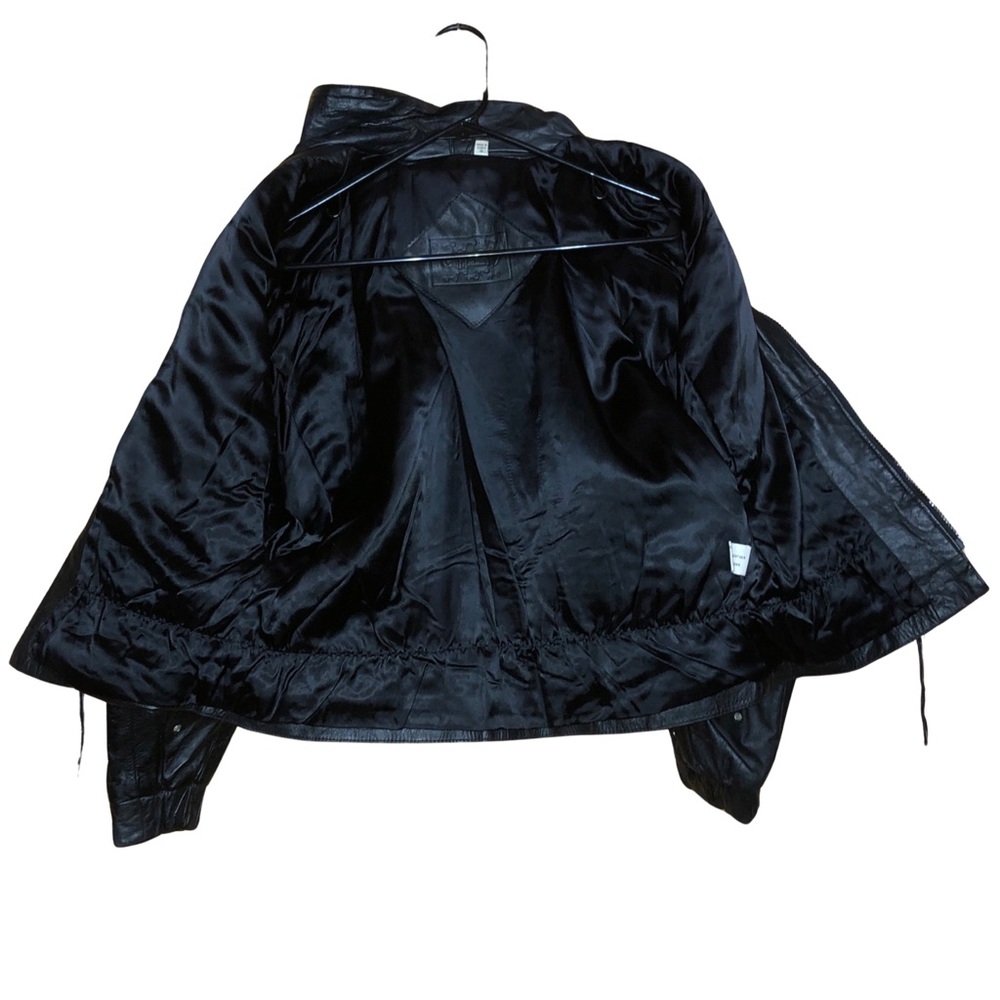 Leather Rhinestones Drawstring Small Shoulder Pad… - image 8